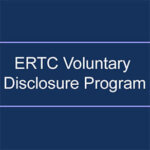Blue background with the words, "ERTC Voluntary Disclosure Program"
