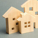 Miniature wooden houses