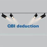Words "QBI deduction" with a spotlight on them