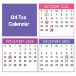 Q4 2023 Tax Calendar