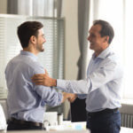 Business men shaking hands