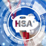 HSA Health Savings abstract Account Concept