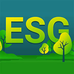 ESG - Environmental, Social and Corporate governance. Collective conscientiousness for social and environmental factors. Vector banner