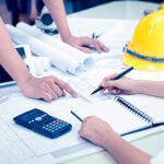 Business Meeting Time with Architecture Interior Designer and En