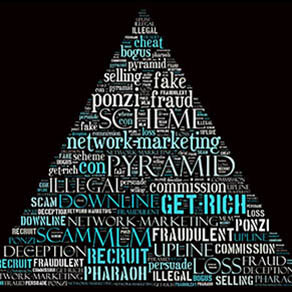 Pyramid scheme in text graphics