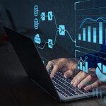 Analyst working with Business Analytics and Data Management System