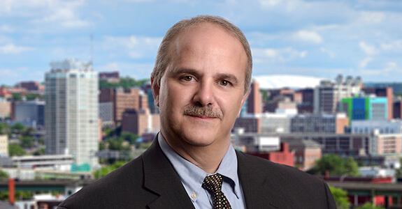 Headshot of Joe Chemotti partner at Dannible & McKee LLP