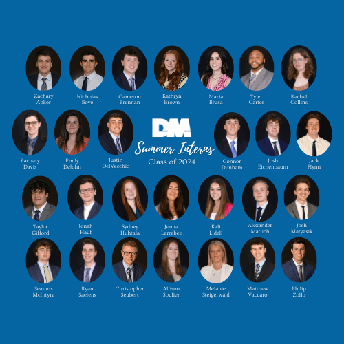 A collage of students interning at the firm for the summer of 2024.